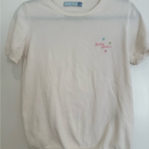 Betty Boop sweater Tee with Embroidery. Vintage. The cutest for any fan.Size S/M - Picture 1 of 4